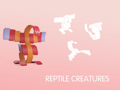 Waytoplay Arches 動物系列｜Reptile Creatures 爬蟲奇獸 25件