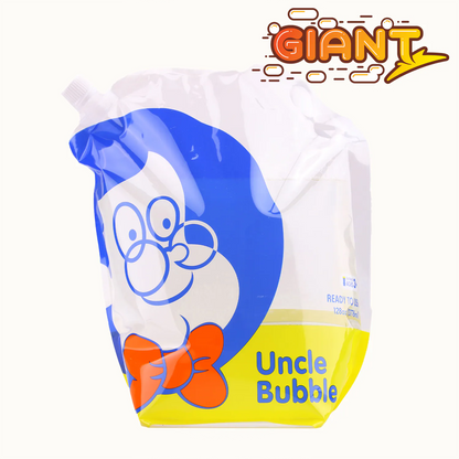 Uncle Bubble 黃蓋超級泡泡水 128oz｜3776ml 大容量補充袋