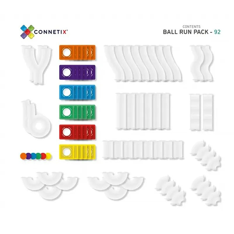 澳洲 Connetix 磁力片- 92片 彩虹球道延伸組