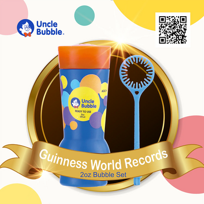 Uncle Bubble 世界紀錄小泡泡 2oz｜一口氣吹出滿滿小泡泡