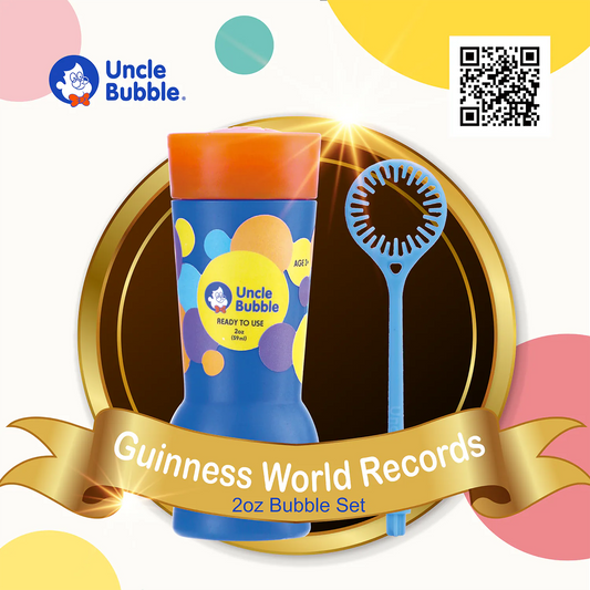 Uncle Bubble 世界紀錄小泡泡 2oz｜一口氣吹出滿滿小泡泡