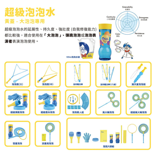 Uncle Bubble 黃蓋超級泡泡水 32oz｜大泡泡補充瓶
