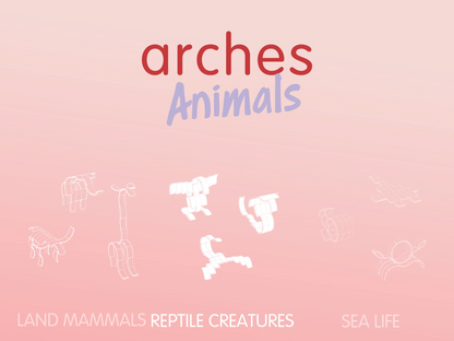 Waytoplay Arches 動物系列｜Reptile Creatures 爬蟲奇獸 25件