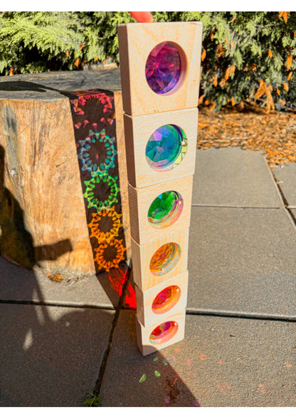 【預購】My little creator- 大寶石透光積木（彩虹）