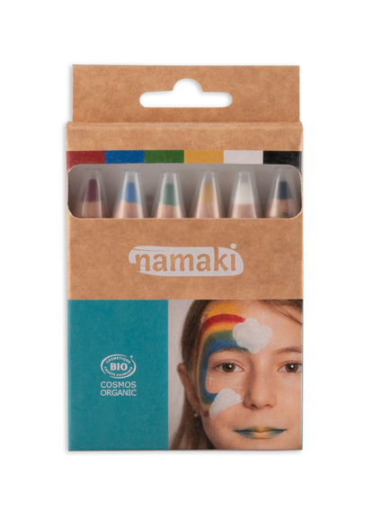 Namaki 彩虹兒童彩繪筆組，六色包裝