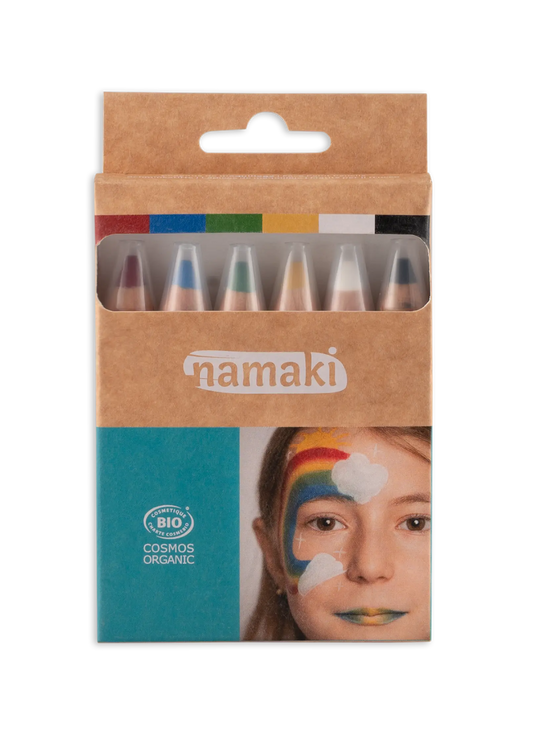 Namaki 彩虹兒童彩繪筆組，六色包裝