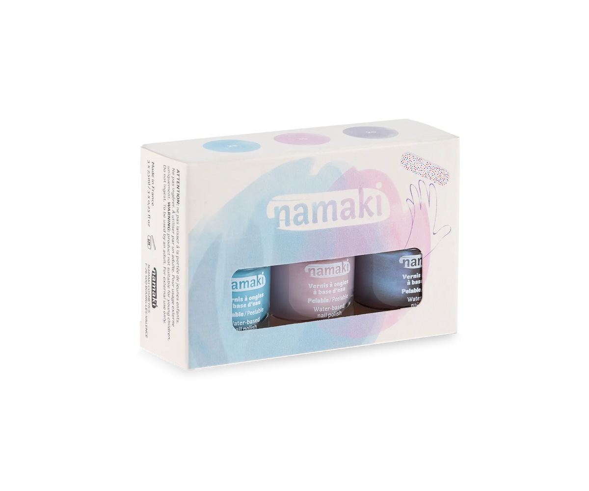Namaki 冰雪甜心三色水性指甲油組