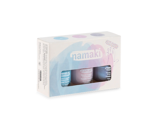 Namaki 冰雪甜心三色水性指甲油組