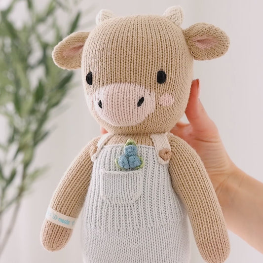 預購｜cuddle+kind 手工玩偶-Asher 小牛