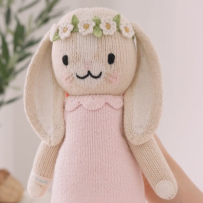 預購｜cuddle+kind 手工玩偶-Hannah 粉嫩小兔
